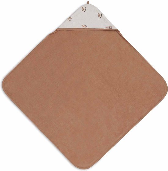 Jollein - Badcape 75x75cm - Baby Handdoek met Badcape, Omslagdoek, Badponcho - Nostalgic Ride