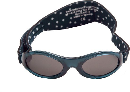 Banz - UV-beschermende zonnebril voor kinderen - Bubzee - Navy sterren - maat Onesize (2-5yrs)