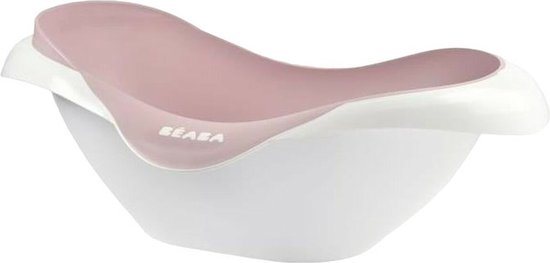 Béaba Camele'O Bad - Compact 29L Babybad met Afvoerplug - Ergonomisch & Antislip Bad - Met Douchekop Steun - Vanaf 0 Maanden - Gemaakt in Frankrijk - Roze