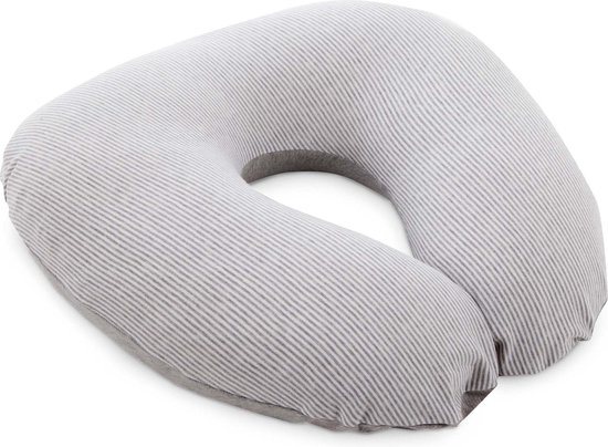 Doomoo Softy - Klein Voedingskussen - Biologisch Katoen - 150cm - Classic Light Grey