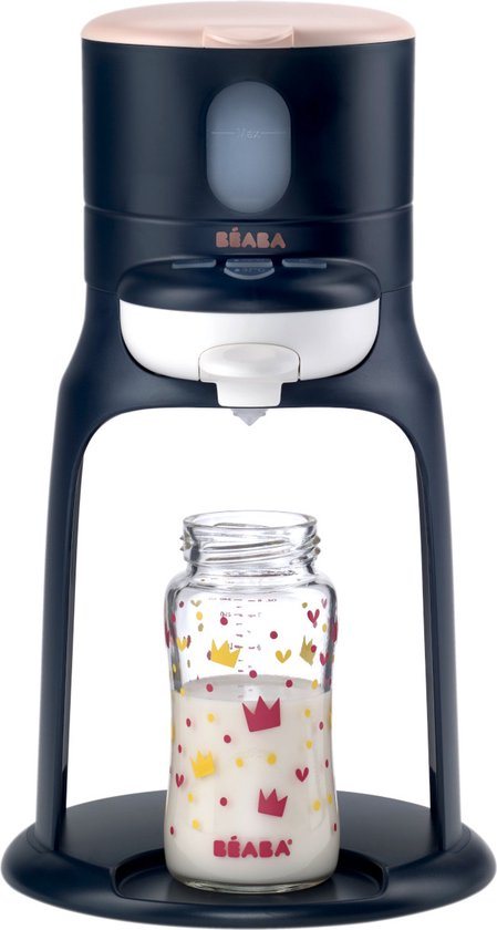 Béaba Bib'Expresso® Flessenbereider - Snelle Babyfles Bereiding - 30s Opwarmtijd - Instelbare Temperatuur - Flessenwarmer - Bain-Marie Functie - Blauw