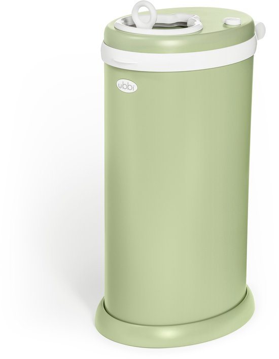 Ubbi - Luieremmer - Mat Groen - Metaal - Geurloos - Geen navulcassettes nodig
