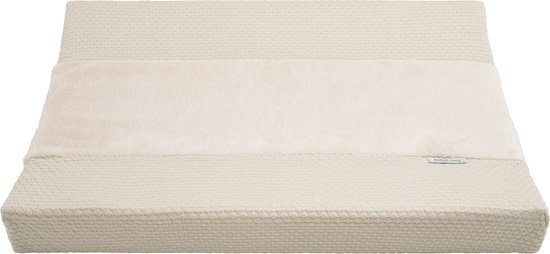 Baby's Only Gebreide baby aankleedkussenhoes - Waskussenhoes - Overtrek verzorgingskussen Sky - Warm Linen - 45x70 cm