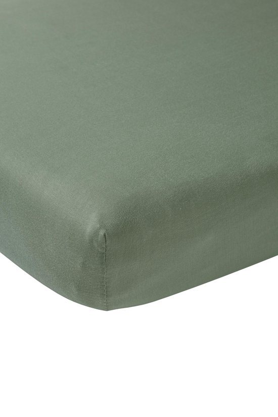 Meyco Baby Uni hoeslaken wieg - forest green - 40x80/90cm
