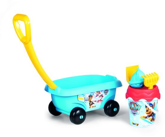 Smoby - Paw Patrol - Gevuld strandkarretje