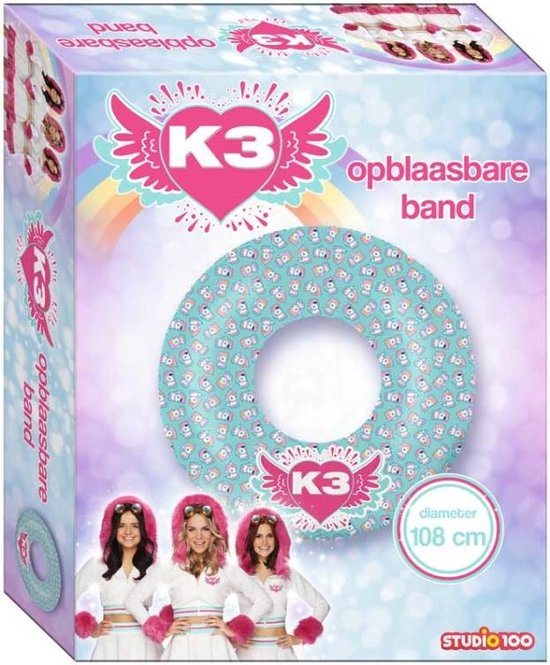 K3 - Zwemband - Opblaasbare band met veiligheidsventiel en herstelkit