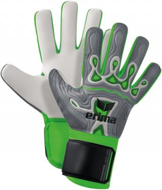 Erima Flex-Ray New Talent Keepershandschoenen - Grijs / Groen | Maat: 8