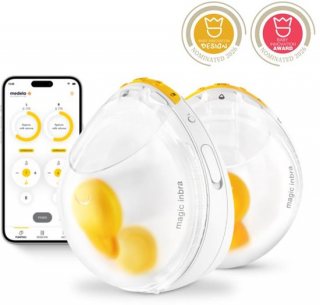 Medela Magic InBra™ - Draadloze Borstkolf -Dubbele Borstkolf Elektrisch - Draadloze Kolf - Elektrische Handsfree Borstkolf - Stil & Lichtgewicht - Met FluidFeel Technology™ & App Connectiviteit
