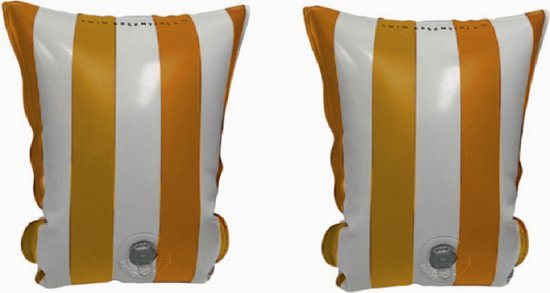 Swim Essentials | Bruin/Witte Gestreept Zwembandjes 0-2 jaar