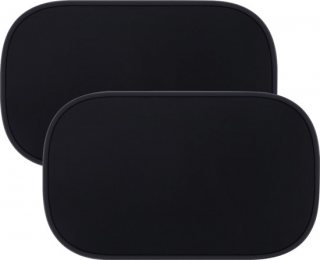 Nuvance Zonnescherm Auto Baby - 2 Stuks - met UV Protectie voor Baby en Kind - Zonwering Zijruiten - 31 x 51 CM - One Size - Zwart