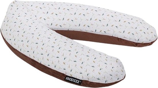 Snoozzz Zwangerschapskussen Zijslaapkussen Lichaamskussen - 185 cm - microparel vulling- luxe draagtas - wasbare hoes - Duvia