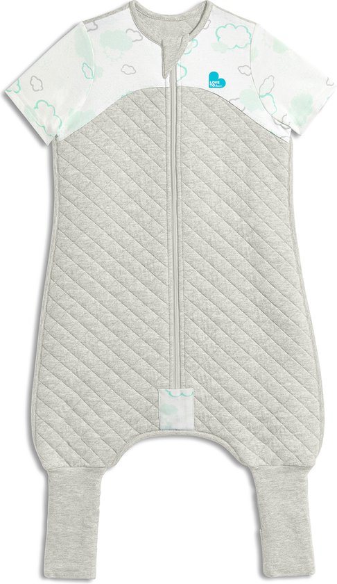 Love to Dream™ Slaappak™ - Pyjama en dekbed in 1 - Peuter - Vanaf 3 jaar - All season - Grijs Wit