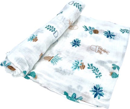 By Lynn - Hydrofiele doek XL - 120x120 cm - Inbakerdoek - Forest Animals - Swaddle doek groot - Hydrofiele luier