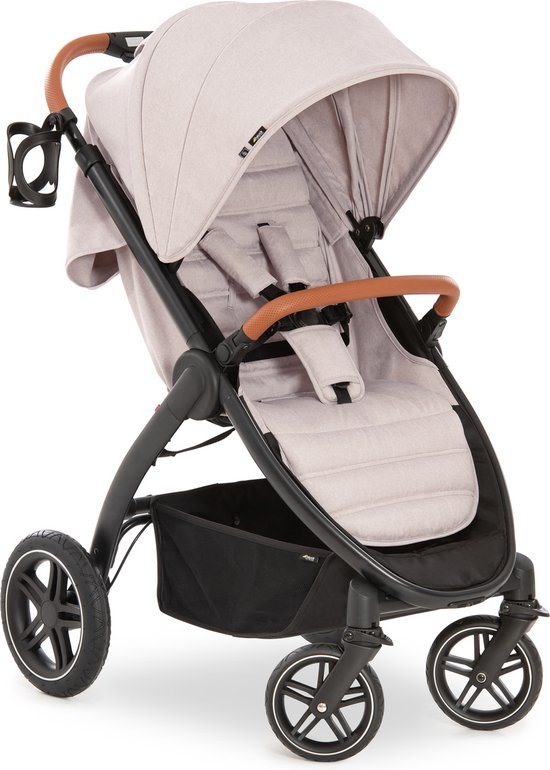 Hauck Uptown - Buggy - Geschikt voor stad en bos - Voor korte en lange benen - Beige