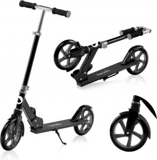 Lionelo Luca Step - Opvouwbare Scooter tot 100 kg - ABEC-7 Lagers - 200 mm Wielen - ShockResist Demping - 3 Hoogte-instellingen - Antislip Platform - Tieners & Volwassenen