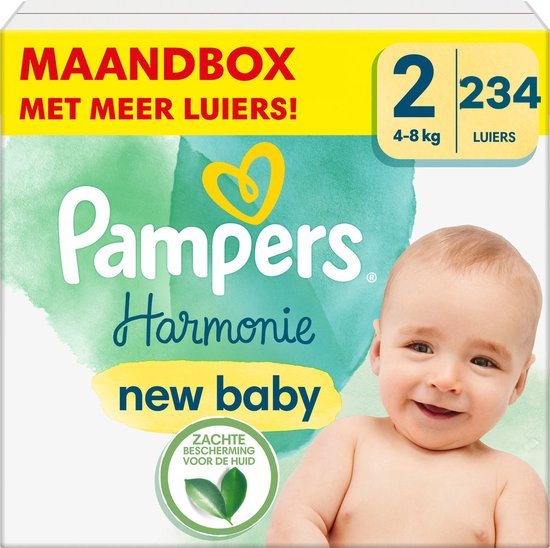 Pampers - Harmonie - Maat 2 - Maandbox - 234 stuks - 4/8 KG