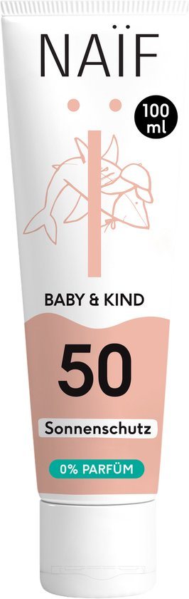 Naïf - Minerale Zonnebrand crème - Baby's & Kinderen - 0% parfum - SPF50 - 100ml