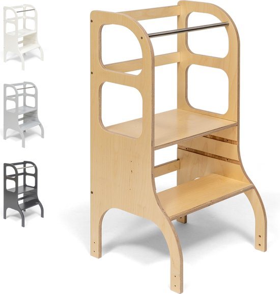 Ette Tete Step Up - Leertoren - In hoogte verstelbaar - Learning Tower - Montessori inspired - Keukentrap - Keukenhulp - Leerstoel - Veilig - Duurzaam