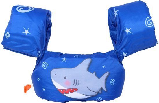 Qwali Puddle Jumper Haai - Zwemvest - Voor kinderen van 0-2 tot 3-6 jaar - Zwemvest Kind - Haai - Zwembandjes 15-30 kg - Drijfvest - Zwemvleugels - Zwemkurk - Zwemgordel