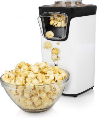 Princess Popcornmachine 292986 – Popcornmaker – Klaar in 2 minuten - zonder olie - 1100W - Met navulopening
