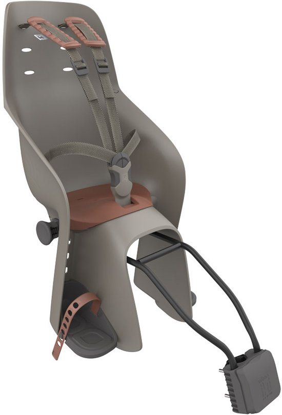 Urban Iki Achterzitje Fiets U-me Framebevestiging Suzume Grey/Kuriiro Brown