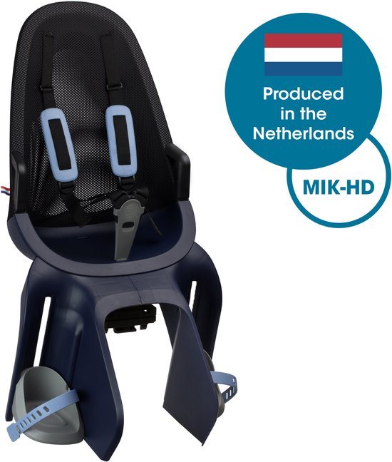 Qibbel Air Fietsstoeltje achter - MIK-HD - Fietszitje - Denim Blue