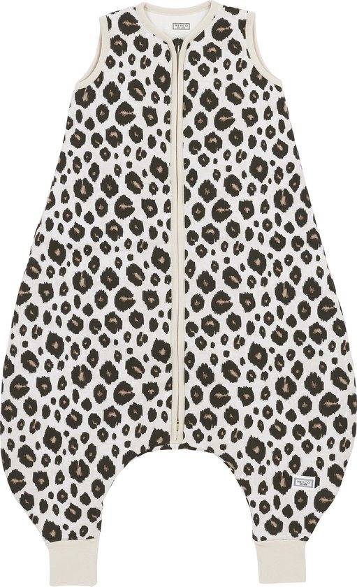 Meyco Baby Leopard baby winter slaapoverall jumper - sand melange - 104cm - 2.0 TOG