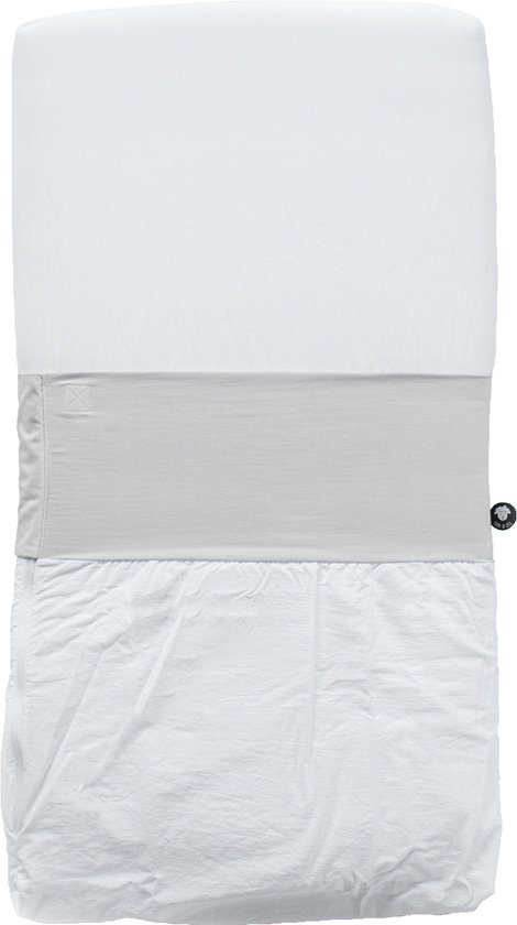 NUNKI Co Sleeper lakentje - simpel strak instoppen (ipv inbakeren)- 50x90 Light Grey