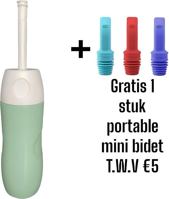 Bidet- Peri Bottle - Handdouche - Bidet Handdouche - Bidet Wc - bidet sproeier - postpartum - mobiele bidet -Draagbare Bidets- groen – type 3 - GRATIS mini portable bidet T.W.V € 10 pas wel voor alle fleswater - AFZstore® - moederdag