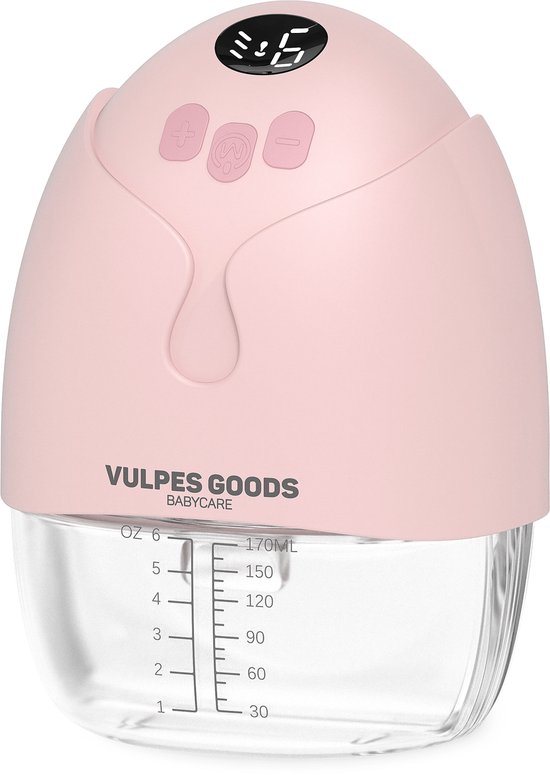 Vulpes Goods® BabyCare - Handsfree Borstkolf - Elektrische Draadloze Borstkolf - Draagbaar – Elektrische handsfree Kolf - Incl. 30 moedermelk bewaarzakjes, Borstvoeding informatie, Reistas & Borstschildverkleiners - MAX versie