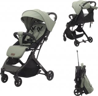 Novi Baby Travel Go Buggy - Groen - Verstelbare voetensteun