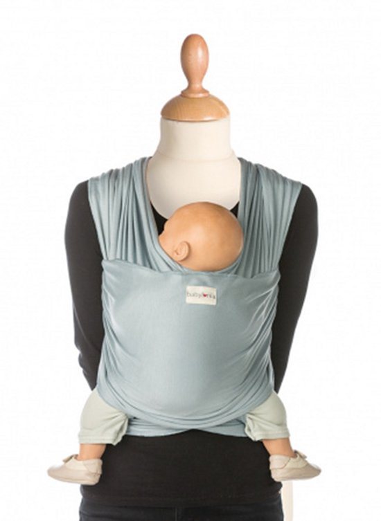 Babylonia TRICOT SLEN BAMBOO Draagdoek Baby - 500 cm - Blue Fog