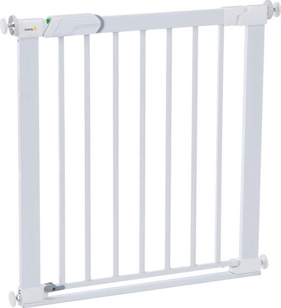 Safety 1st Flat Step Traphekje - 73 t/m 80 cm - Uitbreidbaar - Klembevestiging- Metal White