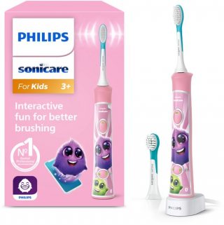 Philips Sonicare For Kids - Elektrische tandenborstel voor kinderen - Roze - Met App - HX6352/42
