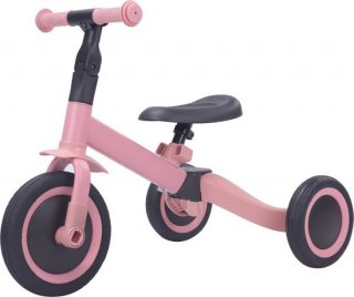 Topmark Kaya - 4 in1 Driewieler - Loopfiets - Balance Bike - Roze