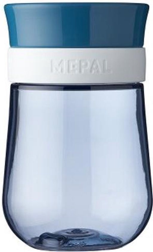Mepal Mio 360° oefenbeker – 300 ml – Makkelijk vast te houden – Kinderservies – Deep blue