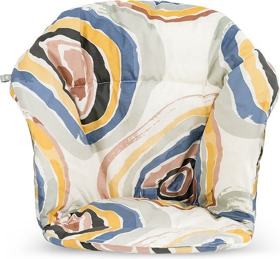 Stokke Clikk kussen, Multi Circles - Compatibel met de Stokke Clikk kinderstoel - Biedt ondersteuning voor baby's - Omkeerbaar en machinewasbaar - Geschikt voor kinderen van 6-36 maanden