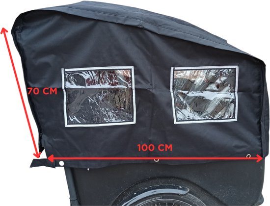 Regentent TROY Babboe Keiler Vogue Bakfietsen | Waterdicht | Bakfiets Hoes | Bakfiets Huif | Bakfietshoes Voor Bakfiets | Bakfietshoes Waterdicht | Regentent Voor Bakfiets |