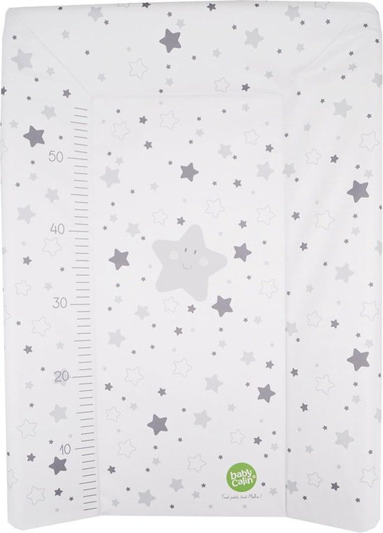 BABYCALIN Luxe aankleedkussen 50 x 70 cm Etoile Gray Printed Toise