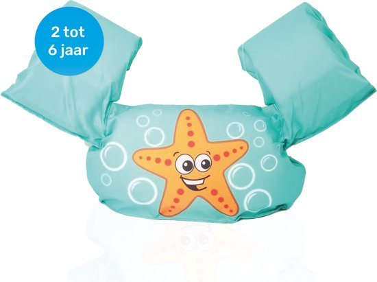 Qwali Puddle Jumper Ster - Zwemvest - Voor kinderen van 2 tot 6 jaar - Zwemvest Kind - Haai - Zwembandjes - Drijfvest Kind - Zwemvleugels - Zwemkurk - Zwemgordel