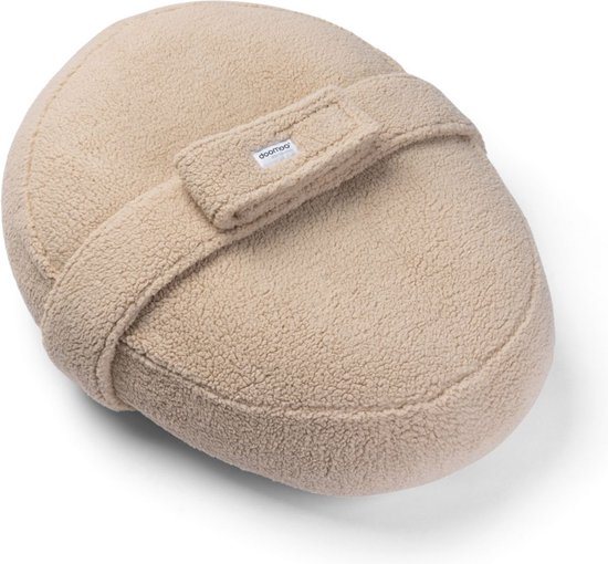 Doomoo Relax Cover - Teddy Biscuit - Maak van uw zwangerschapskussen een veilig poefje voor uw baby.