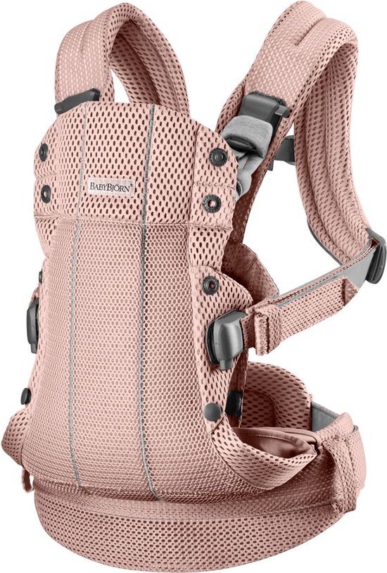 BabyBjörn Draagzak Harmony - 3D Mesh - Oudroze - Buikdrager - Rugdrager – Ergonomisch – Zachte details