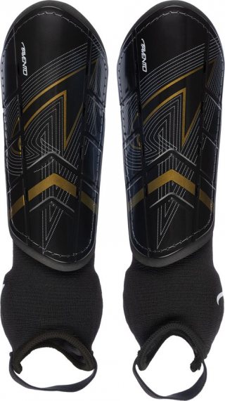 Avento scheenbeschermers - Met Enkelsok - Maat S- Zwart/Goud