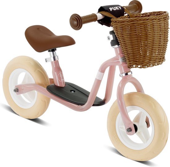 Loopfiets - Puky LR M - Retro Roze - Met mandje - Vanaf 2 jaar