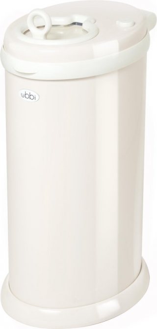 Ubbi - Luieremmer - Ivoor - Metaal - Geurloos - Geen navulcassettes nodig - Zand/Beige