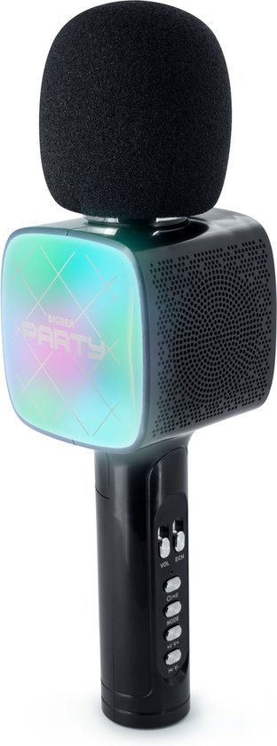 Bigben Party Karaokemicrofoon - Met LED, Bluetooth en stemvervormer voor kinderen