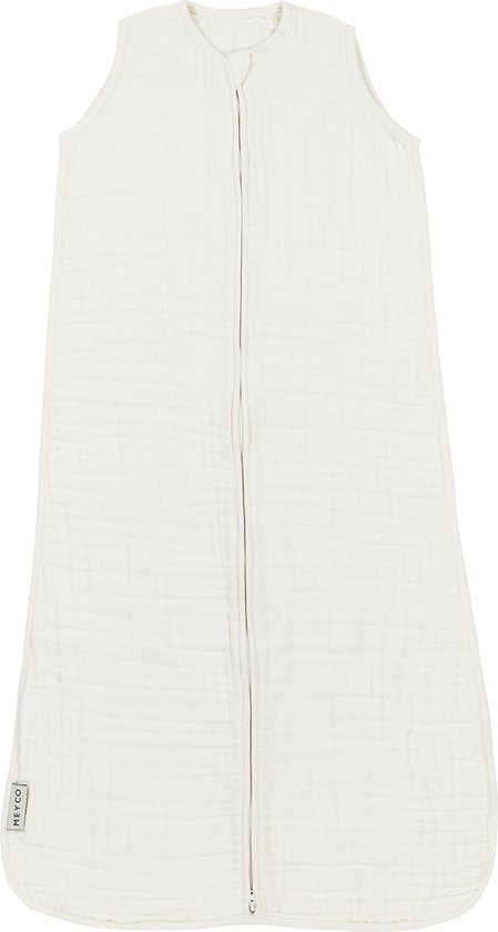 Meyco Baby Uni baby zomerslaapzak - pre-washed hydrofiel - offwhite - 60cm - 0.5 TOG