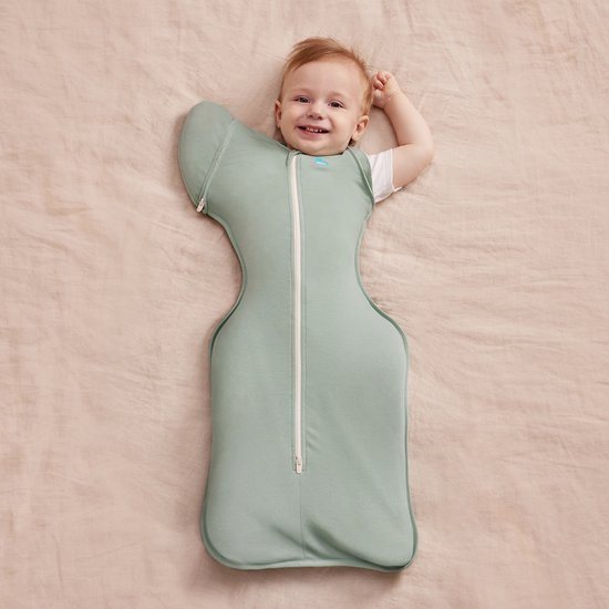 Love to Dream™ Babyslaapzak Swaddle Up™ - Inbakeren afbouwen - Baby 3-6 maanden - 6-8.5 kg - Zomer - Olive