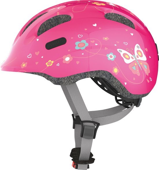 Helm ABUS Smiley 2.0 pink butterfly M (50-55cm) 72567