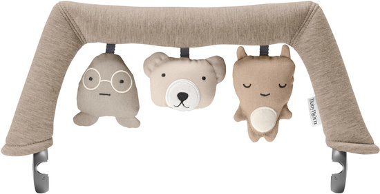 BabyBjörn Speelboog voor Wipstoel - Knuffelvriendjes Neutrale kleuren